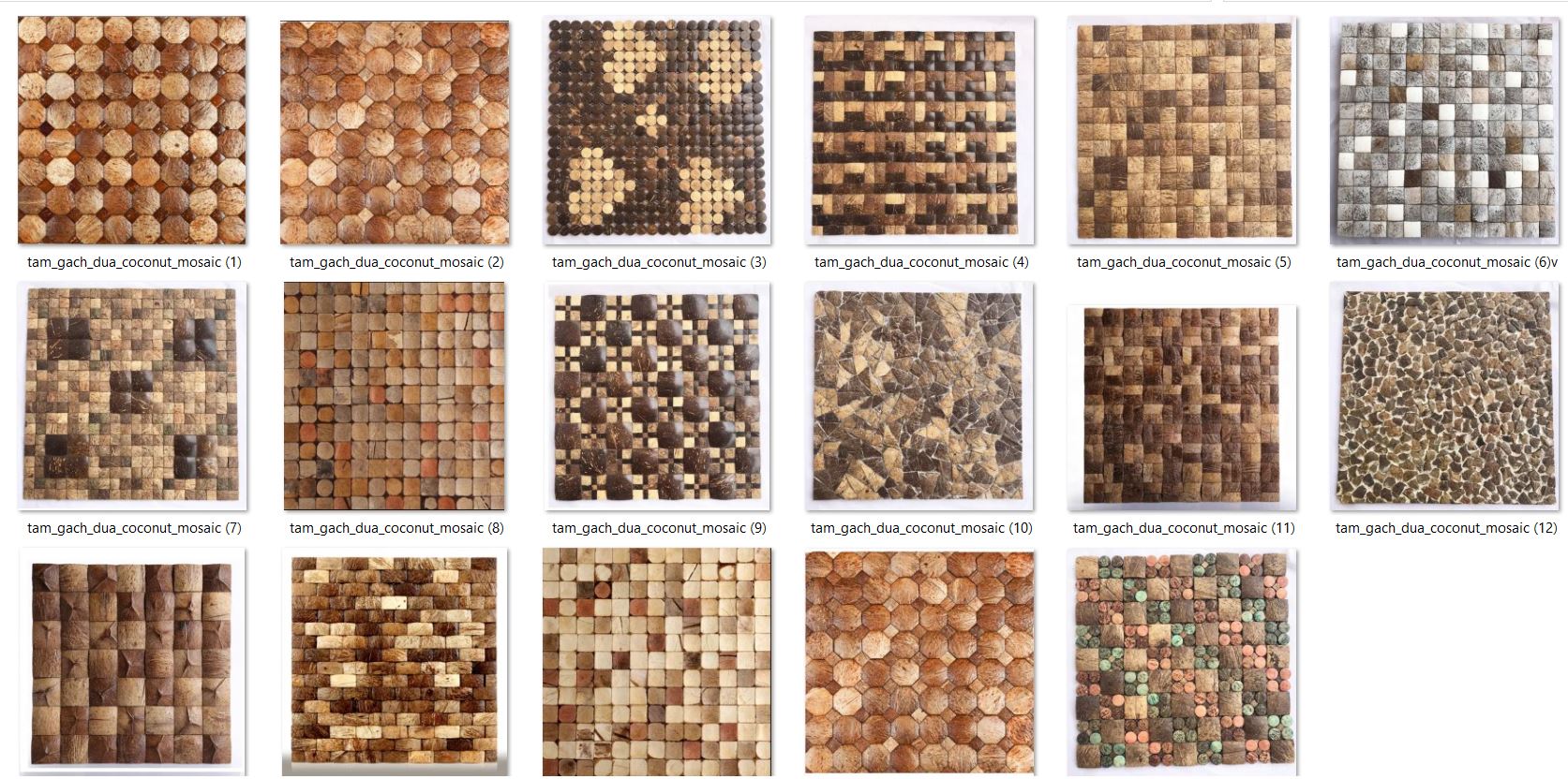 10 Mẫu Tấm Ốp Dừa Gạch Ốp Dừa Tường Nhà Mosaic  Bền Đẹp Nhất